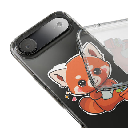 Red Panda Phone Case, Cute Plant Lover Gift