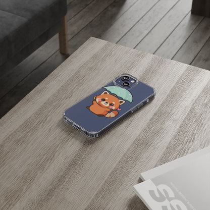 Kawaii Red Panda Clear Impact-Resistant Case