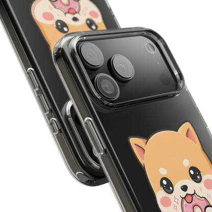 Kawaii Shiba Inu Phone Case with Donut