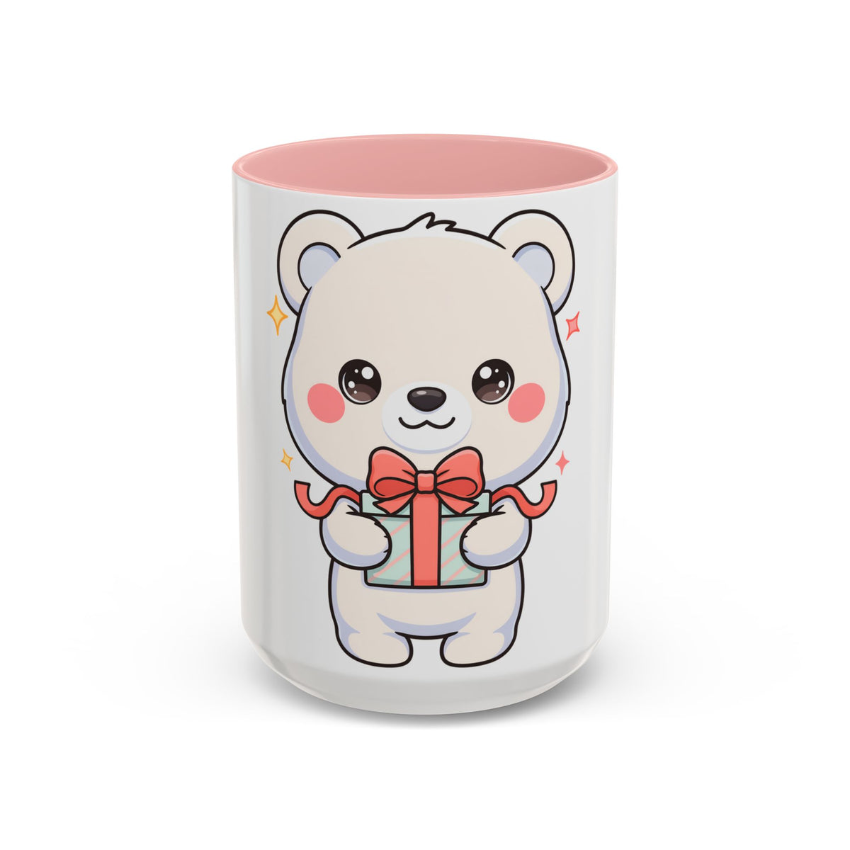 Kawaii Polar Bear Mug, Cute Gift Accent Coffee Mug