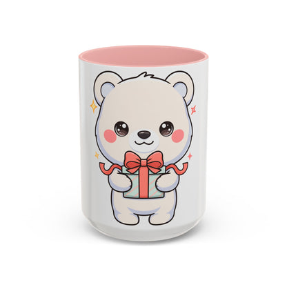Kawaii Polar Bear Mug, Cute Gift Accent Coffee Mug