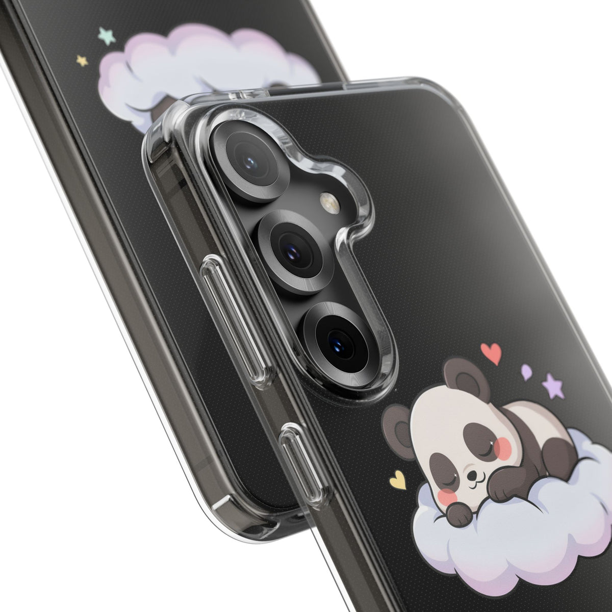Sleeping Panda Clear Impact-Resistant Phone Case