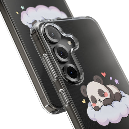 Sleeping Panda Clear Impact-Resistant Phone Case