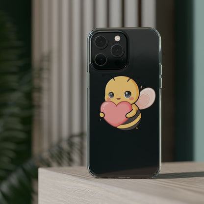 Kawaii Bee Clear Impact-Resistant Phone Case