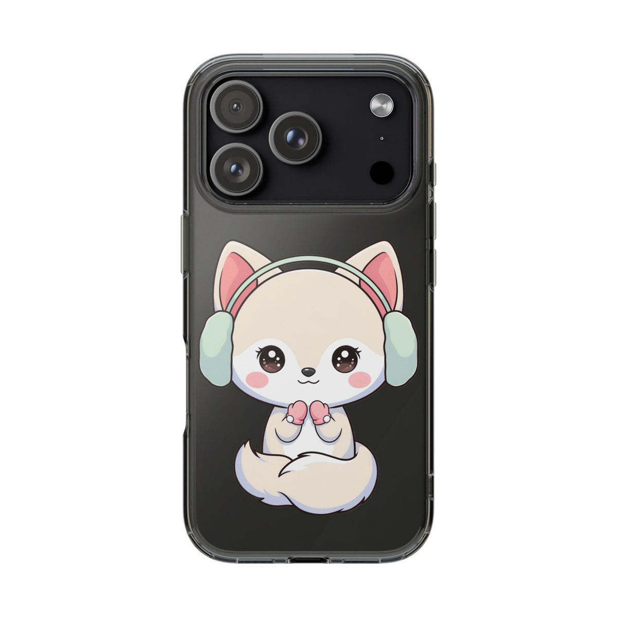Kawaii Arctic Fox Phone Case – Cozy Winter Cutie