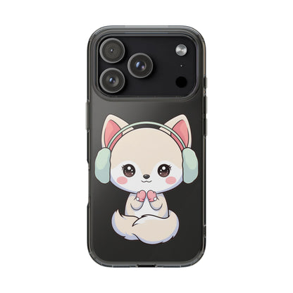 Kawaii Arctic Fox Phone Case – Cozy Winter Cutie
