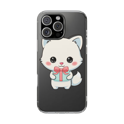 Kawaii Arctic Fox Phone Case with Gift