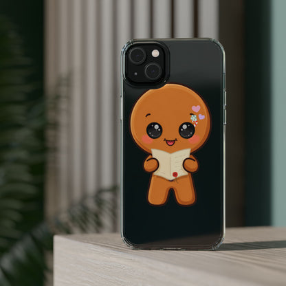 Gingerbread Man Phone Case, Cute Christmas Letter Reader