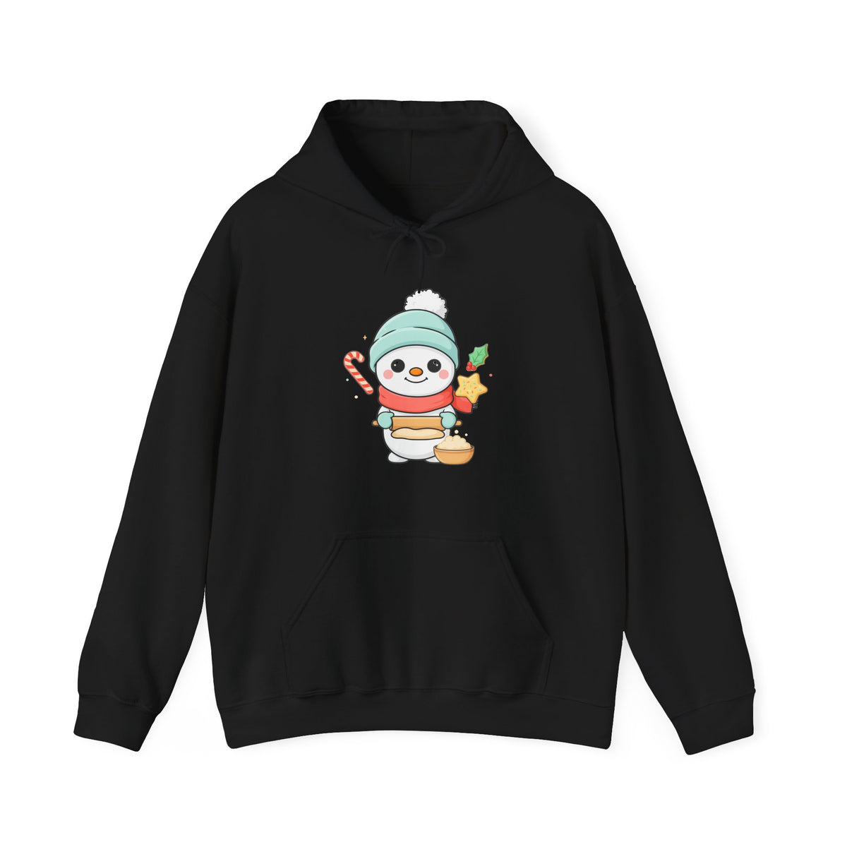 Christmas Snowman Hoodie for Cozy Cookie-Baking Cheer