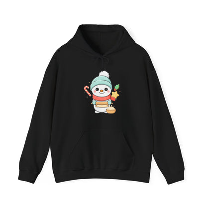 Christmas Snowman Hoodie for Cozy Cookie-Baking Cheer