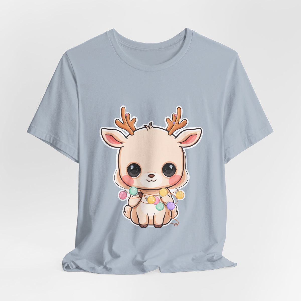 Kawaii Reindeer T-Shirt for Cozy Holiday Errands