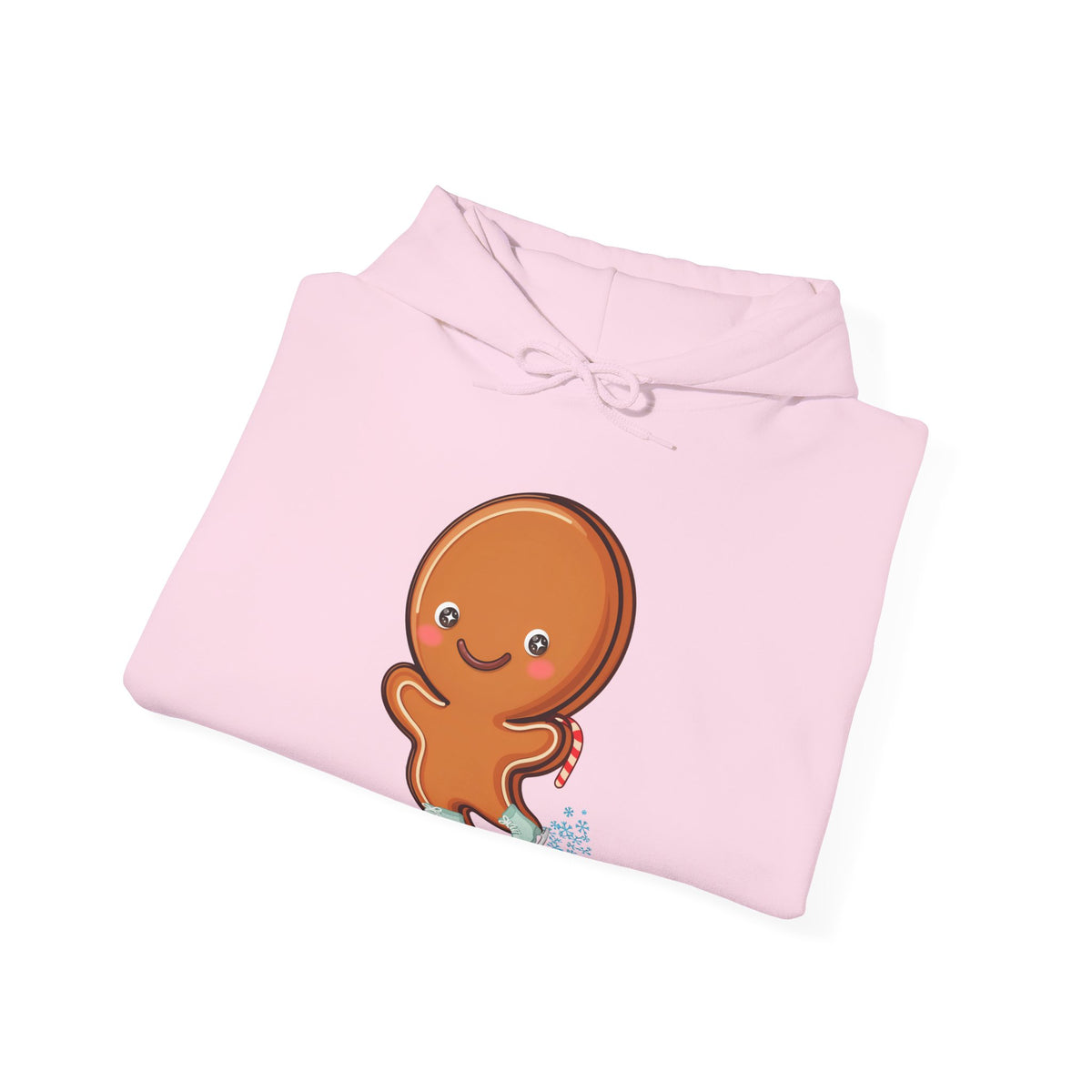 Kawaii Gingerbread Skating Hoodie for Cozy Winter Cheer