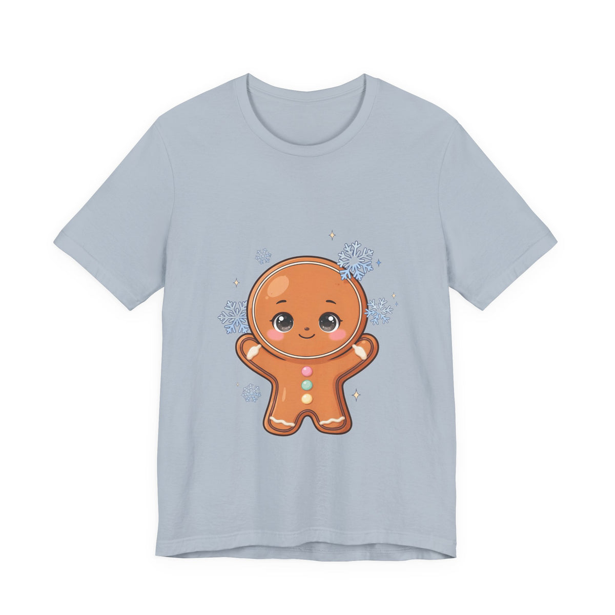 Kawaii Gingerbread Man T-Shirt for a Cozy Christmas Mood