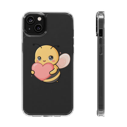 Kawaii Bee Clear Impact-Resistant Phone Case