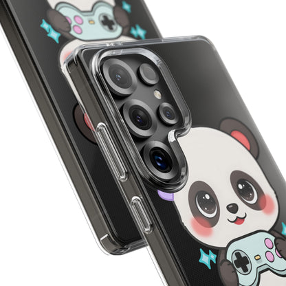 Gamer Panda Clear Impact-Resistant Phone Case