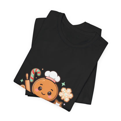 Gingerbread Baker Christmas Tee, Cute Kawaii Holiday Shirt