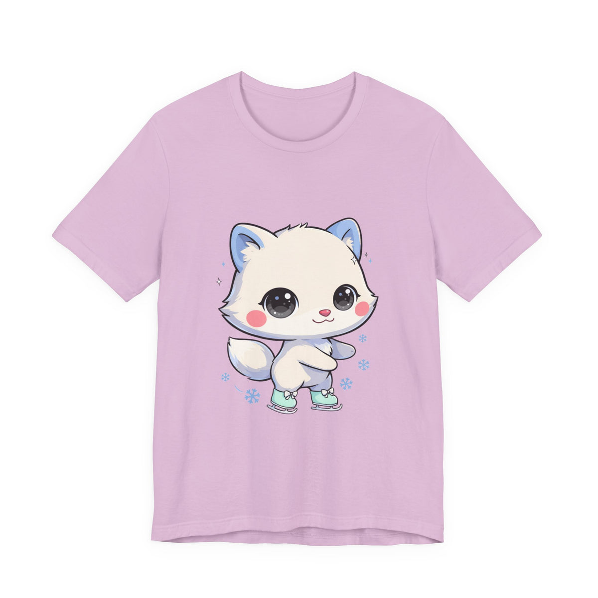 Kawaii Arctic Fox T-Shirt for Winter Gift Giving