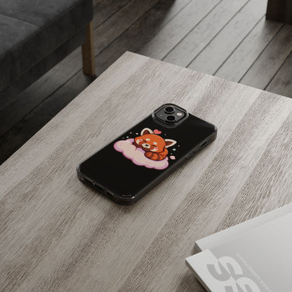 Cute Red Panda Phone Case, Dreamy Kawaii Cloud Art