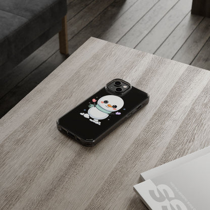 Kawaii Snowman Clear Impact-Resistant Case