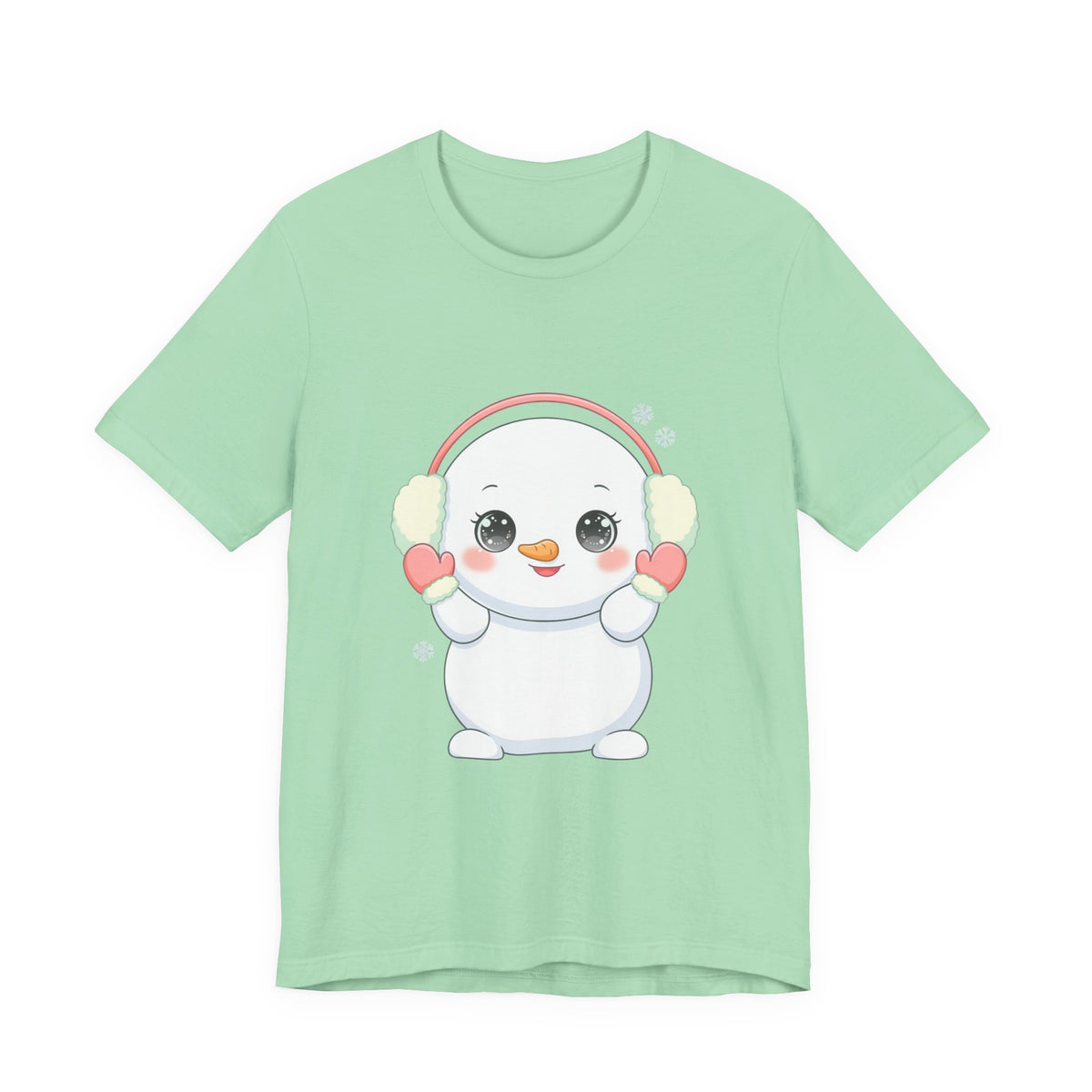 Kawaii Snowman T-Shirt for Cute Winter Style