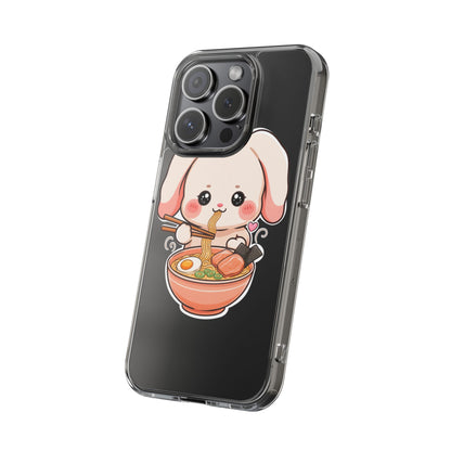 Kawaii Ramen Bunny Clear Impact-Resistant Case