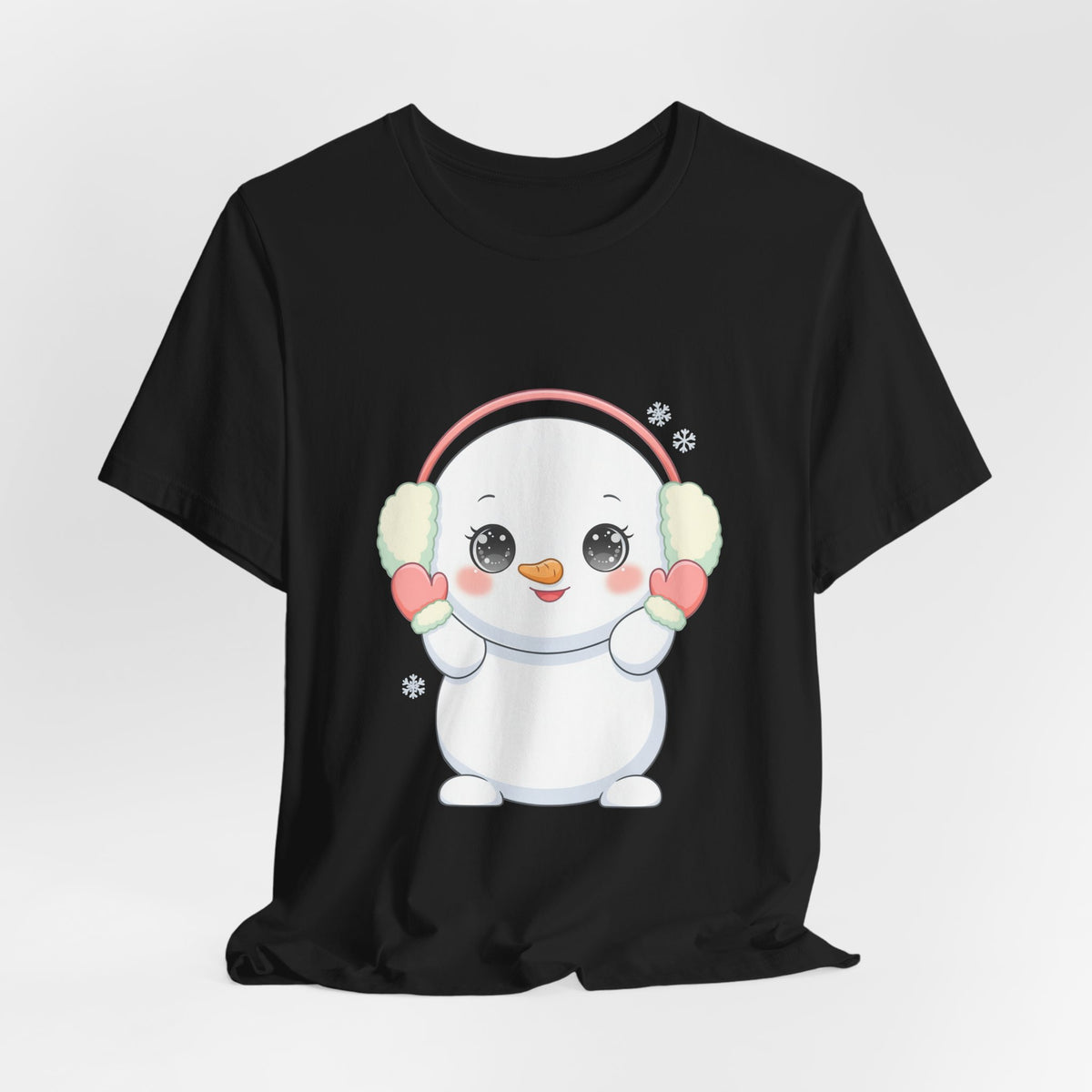 Kawaii Snowman T-Shirt for Cute Winter Style