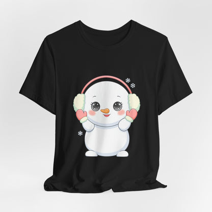 Kawaii Snowman T-Shirt for Cute Winter Style