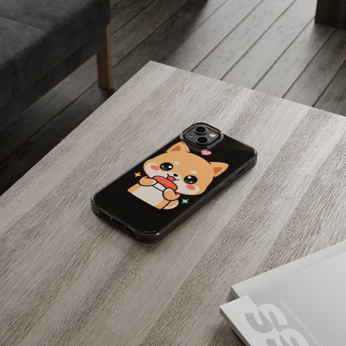 Kawaii Shiba Inu Phone Case for Sushi Lovers