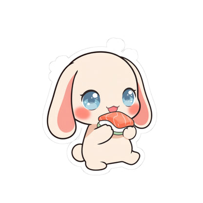 Kawaii Sushi Bunny Sticker for Cute Gift Giving
