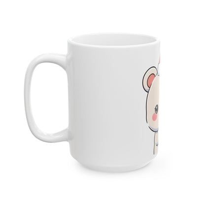Kawaii Polar Bear Christmas Mug, 11oz or 15oz