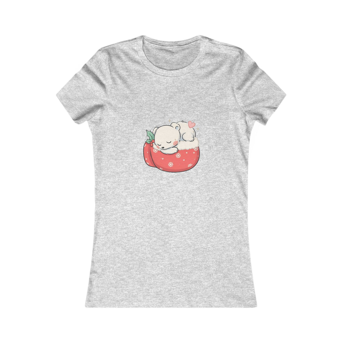 Kawaii Polar Bear Christmas Tee for Cozy Holiday Fans