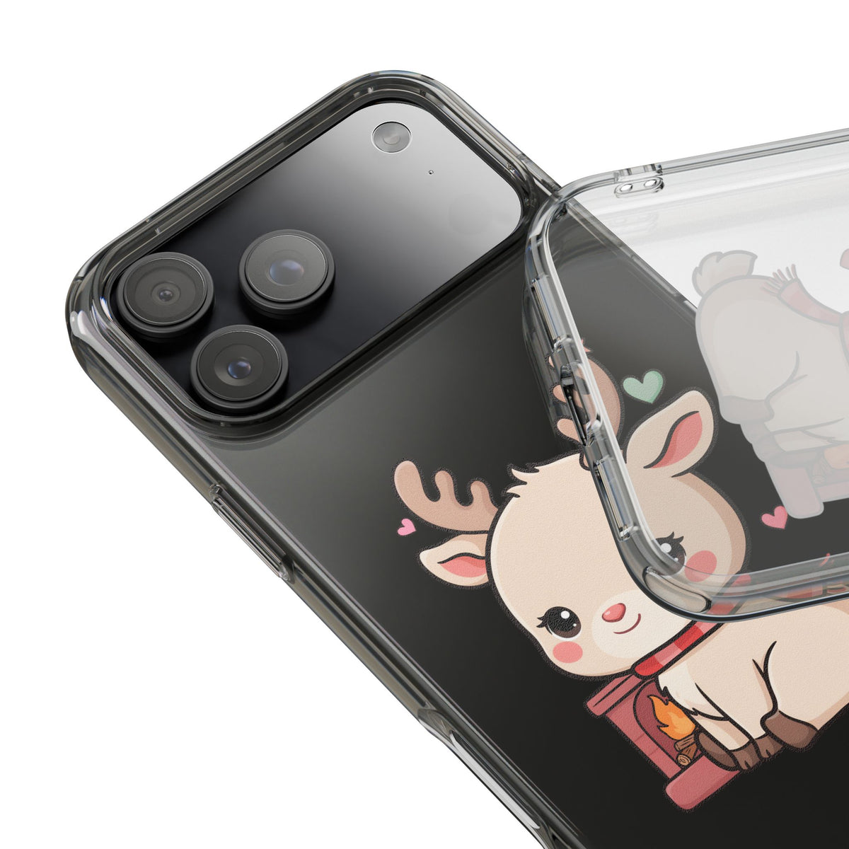 Kawaii Reindeer Phone Case for Cozy Holiday Cheer