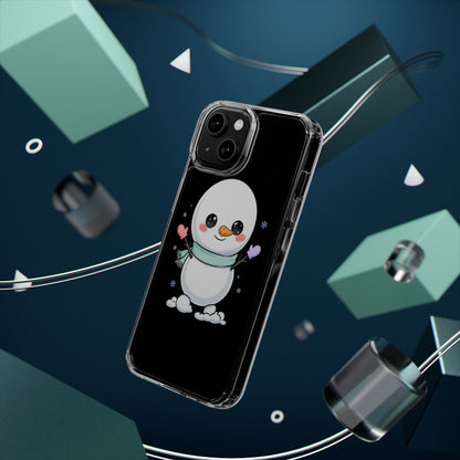 Kawaii Snowman Clear Impact-Resistant Case