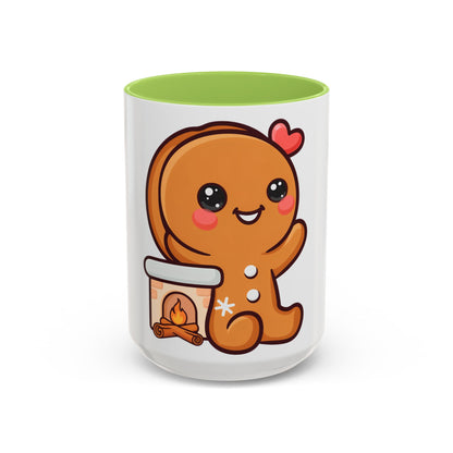 Kawaii Gingerbread Mug for Cozy Winter Coffee Breaks