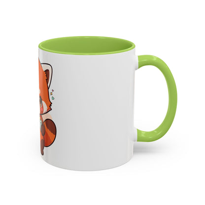 Red Panda Gamer Accent Coffee Mug for Cozy Desk Setups