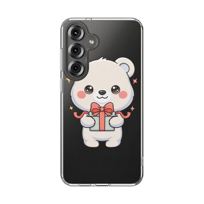 Kawaii Polar Bear Gift Phone Case for Holiday Gifting