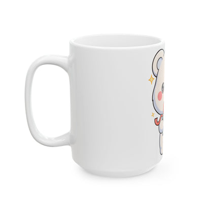 Kawaii Polar Bear Mug with Gift | Cute Bear Ceramic Mug