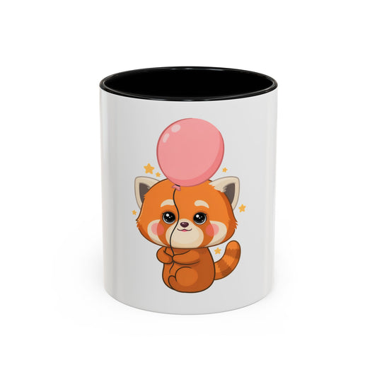Kawaii Red Panda Accent Coffee Mug for Cute Animal Fans