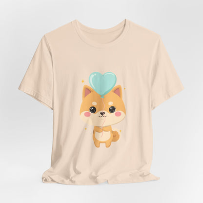Kawaii Shiba Inu T-Shirt, Cute Balloon Dog Gift