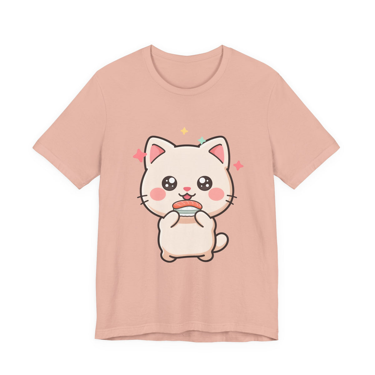 Kawaii Sushi Cat T-Shirt for Cat and Sushi Lovers
