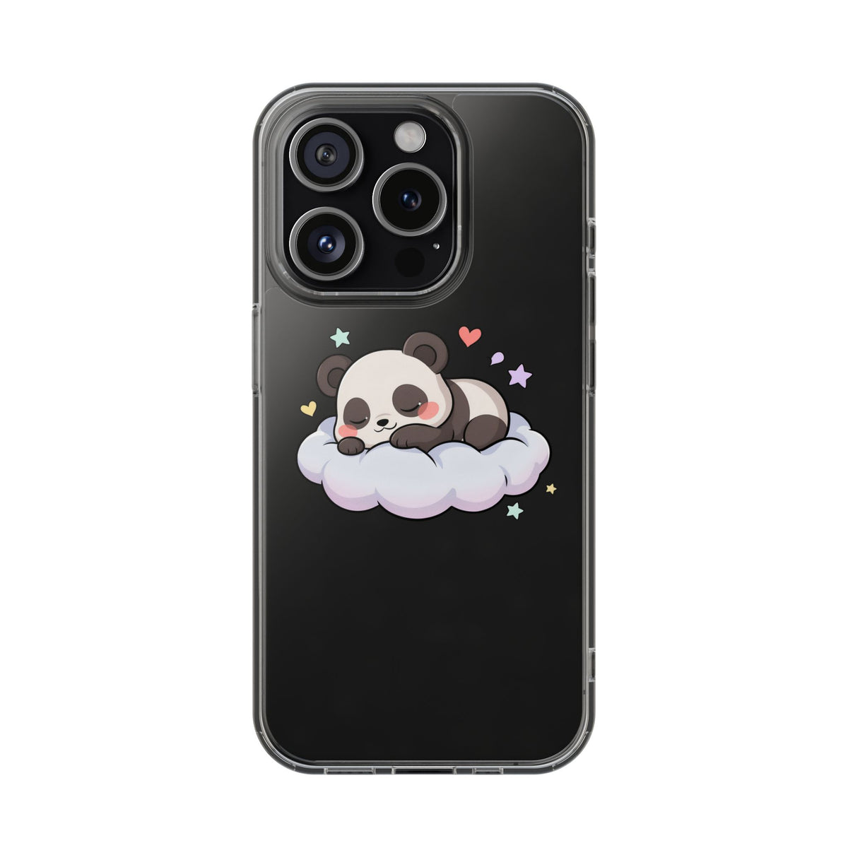 Sleeping Panda Clear Impact-Resistant Phone Case