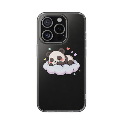 Sleeping Panda Clear Impact-Resistant Phone Case