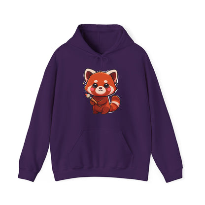 Cute Red Panda Hoodie, Kawaii Artist Sweatshirt