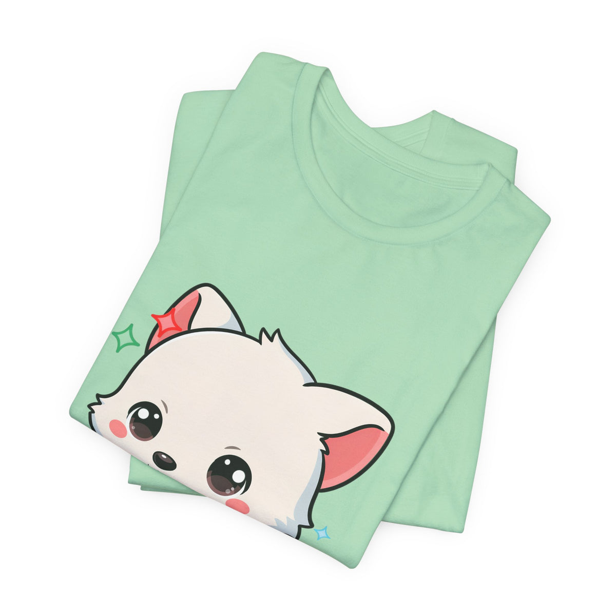 Kawaii Arctic Fox Christmas T-Shirt for Cute Holiday Fans
