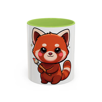 Kawaii Red Panda Accent Coffee Mug for Creative Days
