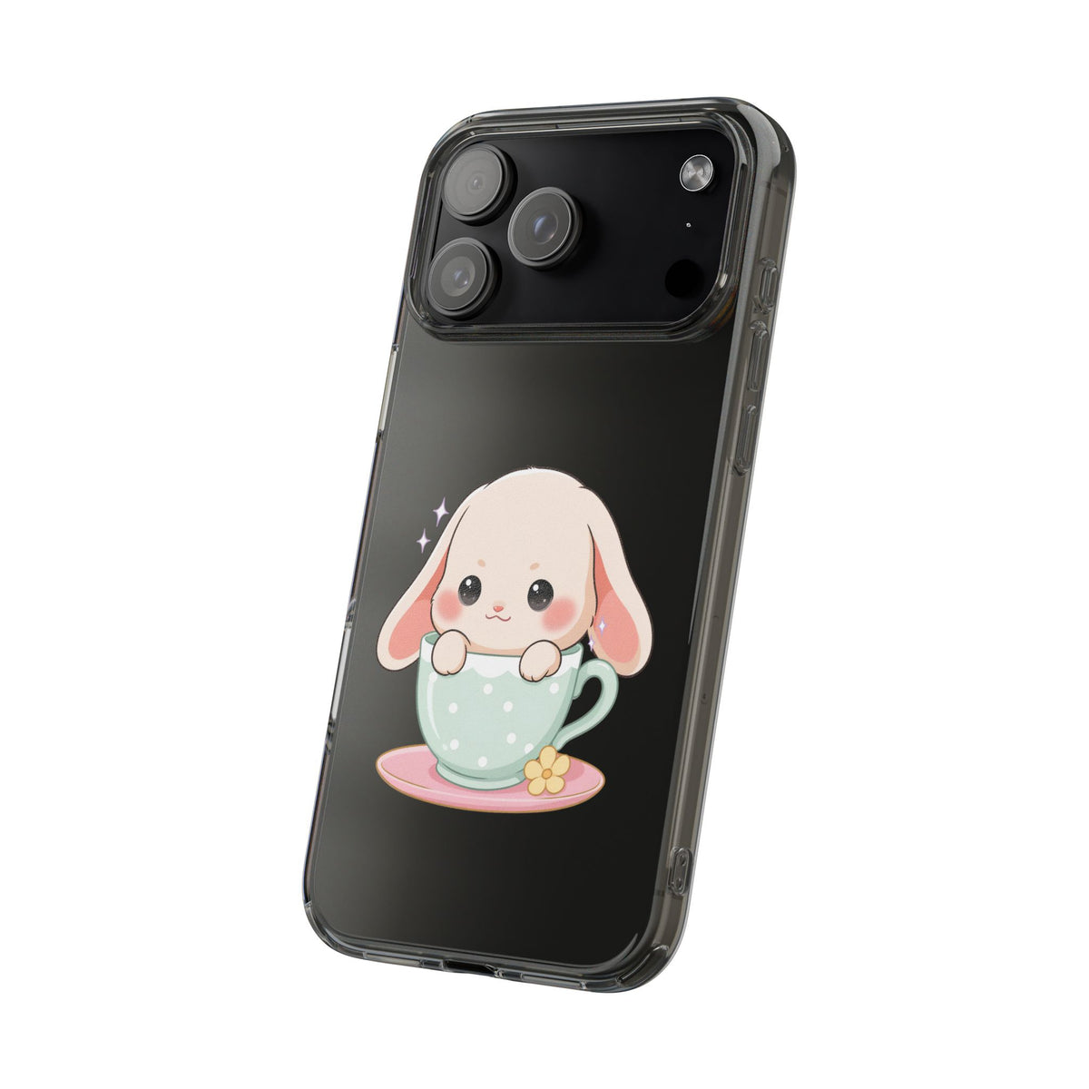 Kawaii Bunny Phone Case, Cute Teacup Rabbit