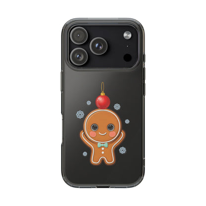 Christmas Gingerbread Phone Case, Cute Kawaii Holiday Gift