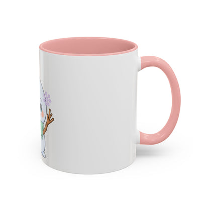 Kawaii Snowman Accent Coffee Mug for Winter Fans