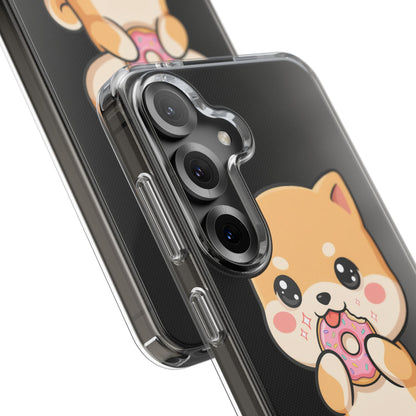 Kawaii Shiba Inu Phone Case with Donut