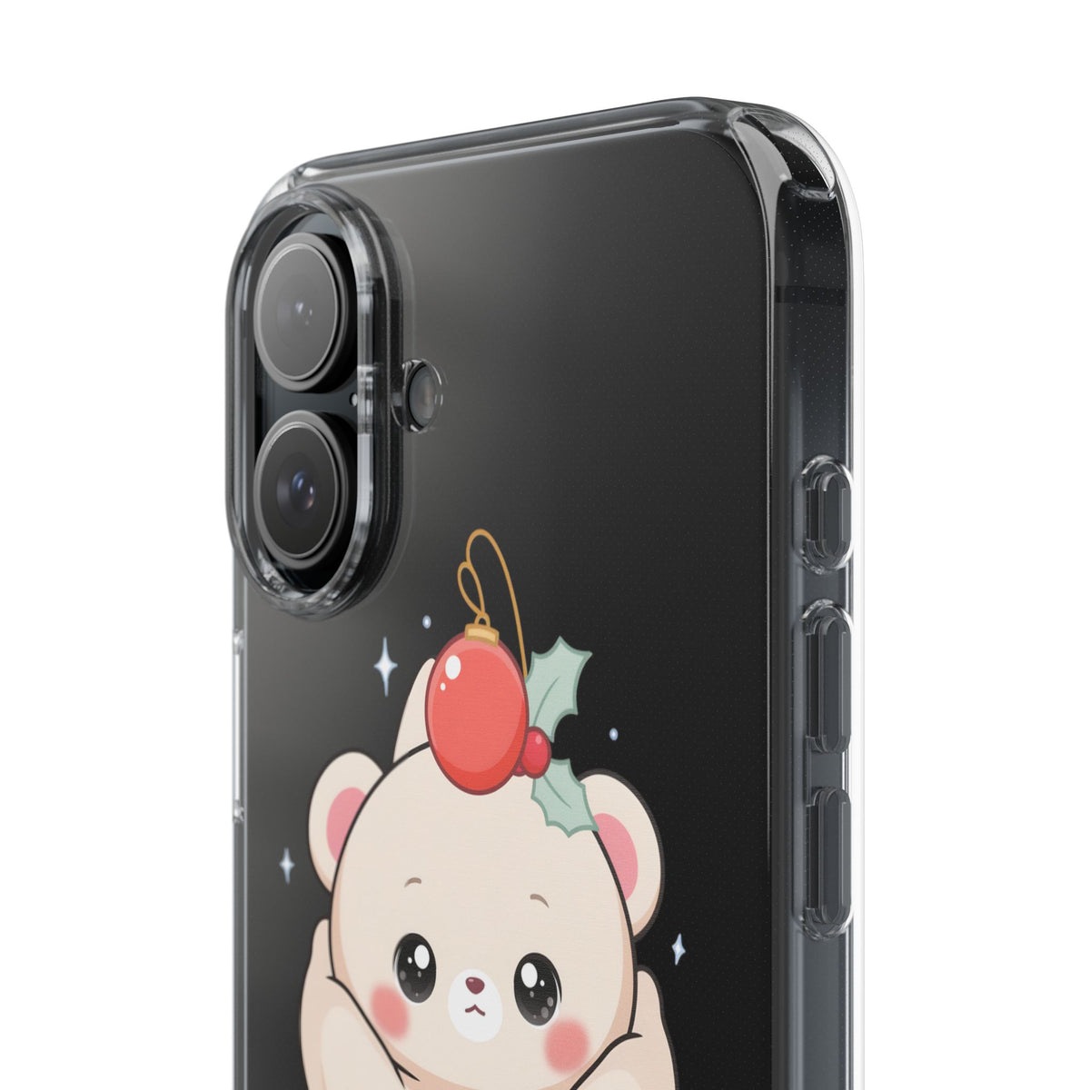 Kawaii Christmas Bear Phone Case for Cozy Holiday Days